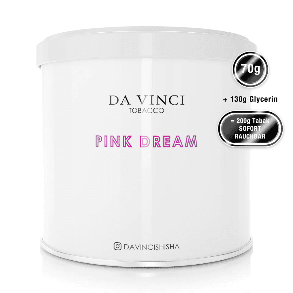 Da Vinci Tobacco - Rohtabak mit Aroma 70g - Pink Dream