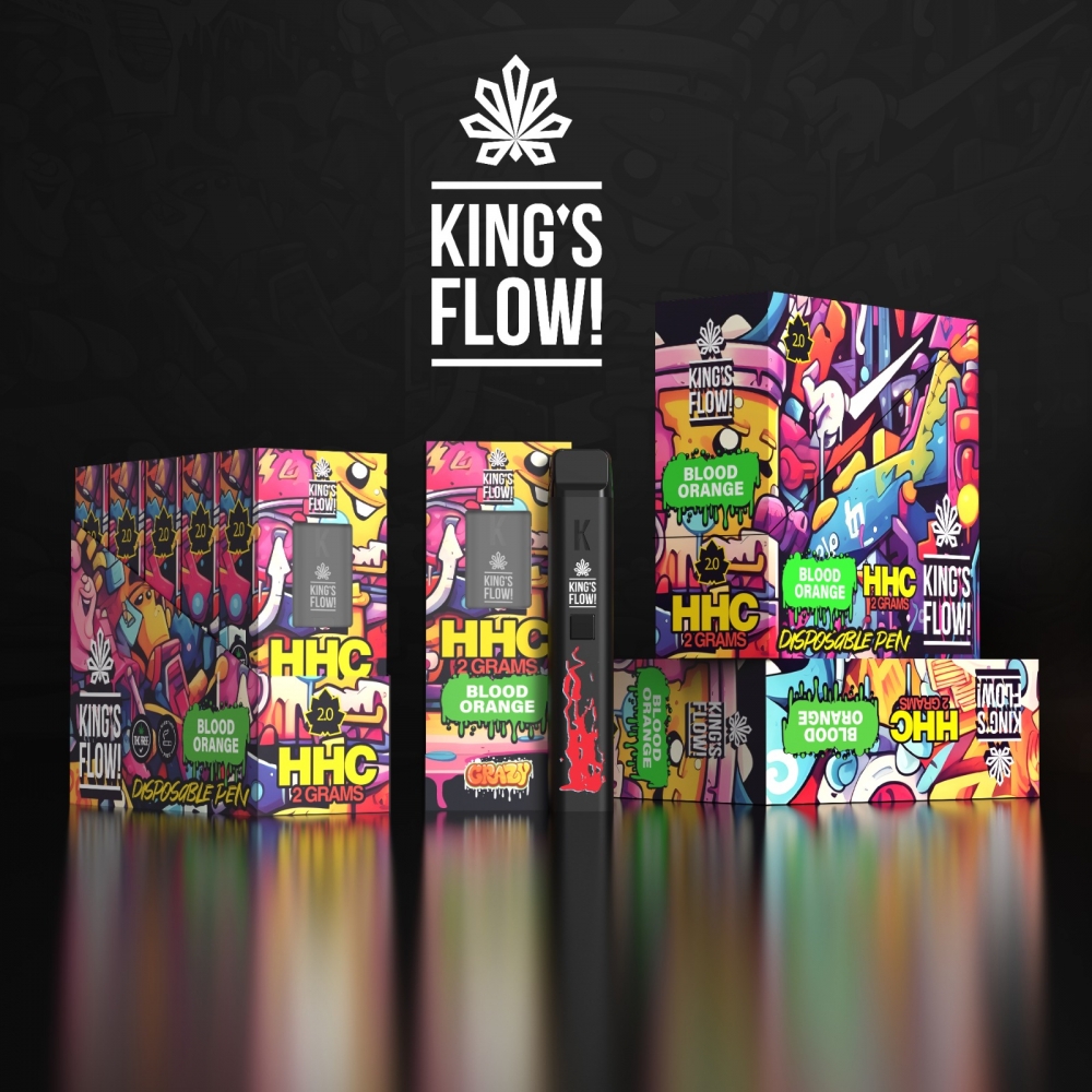 King's Flow! HHC Vape - Blood Orange 2ml