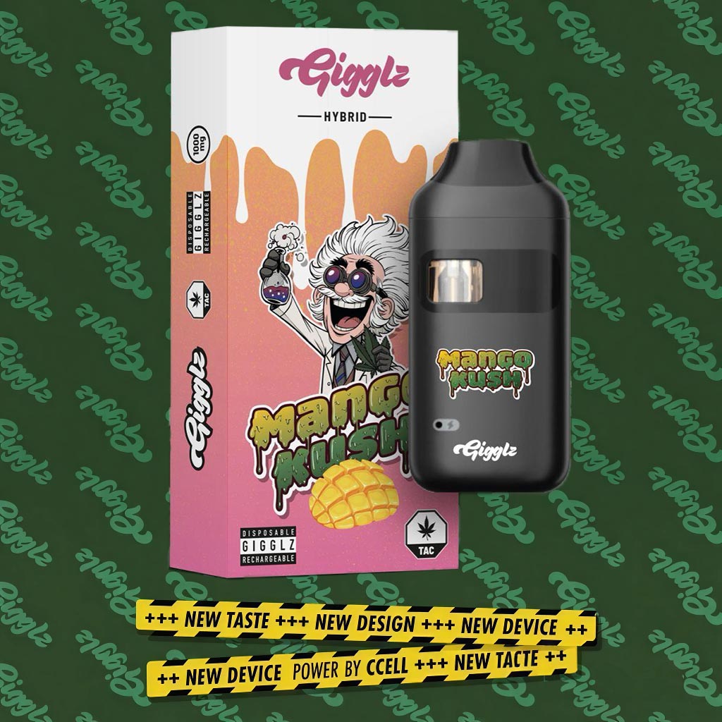 Gigglz Mango Kush TAC Vape 1ml Gigglz Mango Kush TAC Vape 1ml