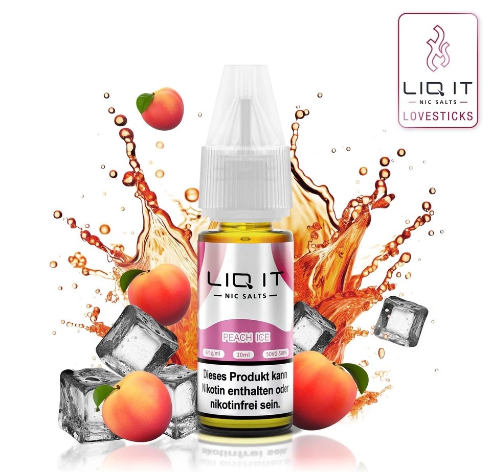 Lovesticks Liq It Liquid Peach Ice 10ml Lovesticks Liq It Liquid Peach Ice 10ml