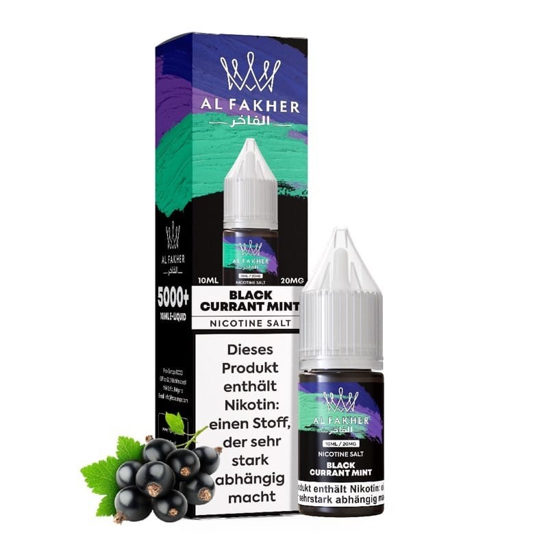 Al Fakher Liquid Black Currant Mint 20mg 10ml Al Fakher Liquid Black Currant Mint 20mg 10ml