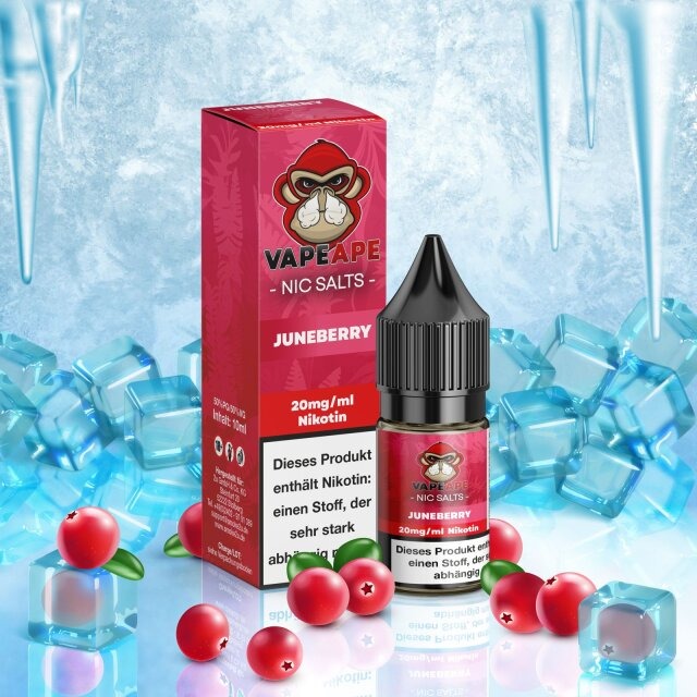 Vapeape Liquid Juneberry 10ml 20mg Vapeape Liquid Juneberry 10ml 20mg