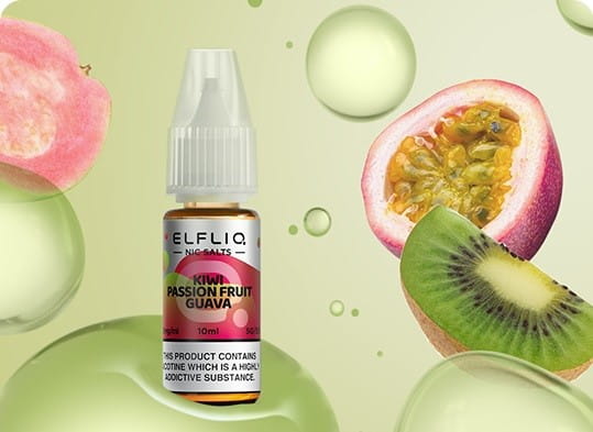 Elfliq_Kiwi_Passionsfruit_Guava Elfliq - Kiwi Passiosnfruit Guava Nikotinsalz Liquid 10ml l 20mg/ml