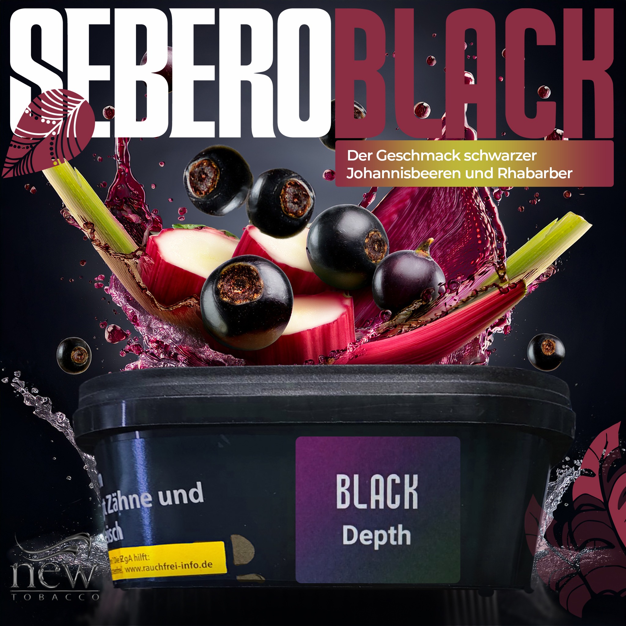 Sebero Black Shisha Tabak - Depth 200g