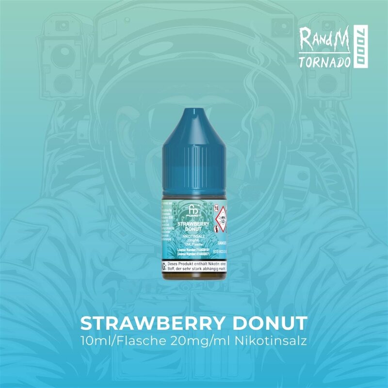Randm Tornado Liquid Strawberry Donut 10ml 20mg Randm Tornado Liquid Strawberry Donut 10ml 20mg