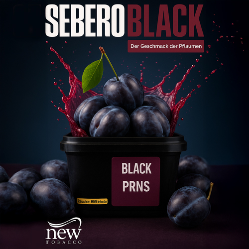Sebero Black Shisha Tabak Prunes 200g Sebero Black Shisha Tabak Prns 200g
