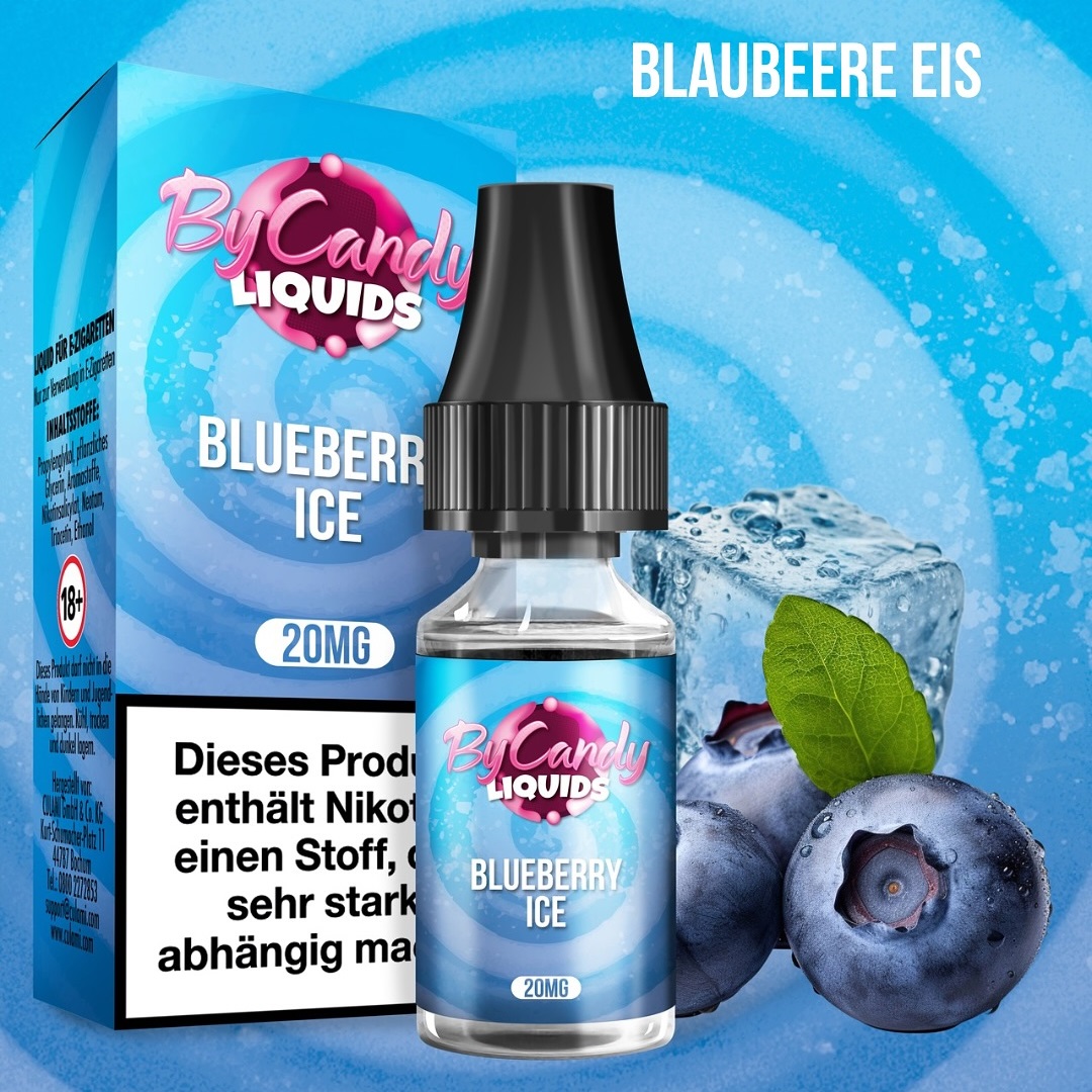 By Candy Liquid Blueberry Ice 10ml 20mg By Candy Liquid Blueberry Ice 10ml 20mg