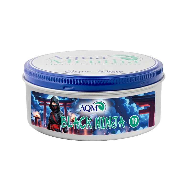 Aqua Mentha Shisha Tabak Black Ninja #19 200g Aqua Mentha Shisha Tabak Black Ninja #19 200g