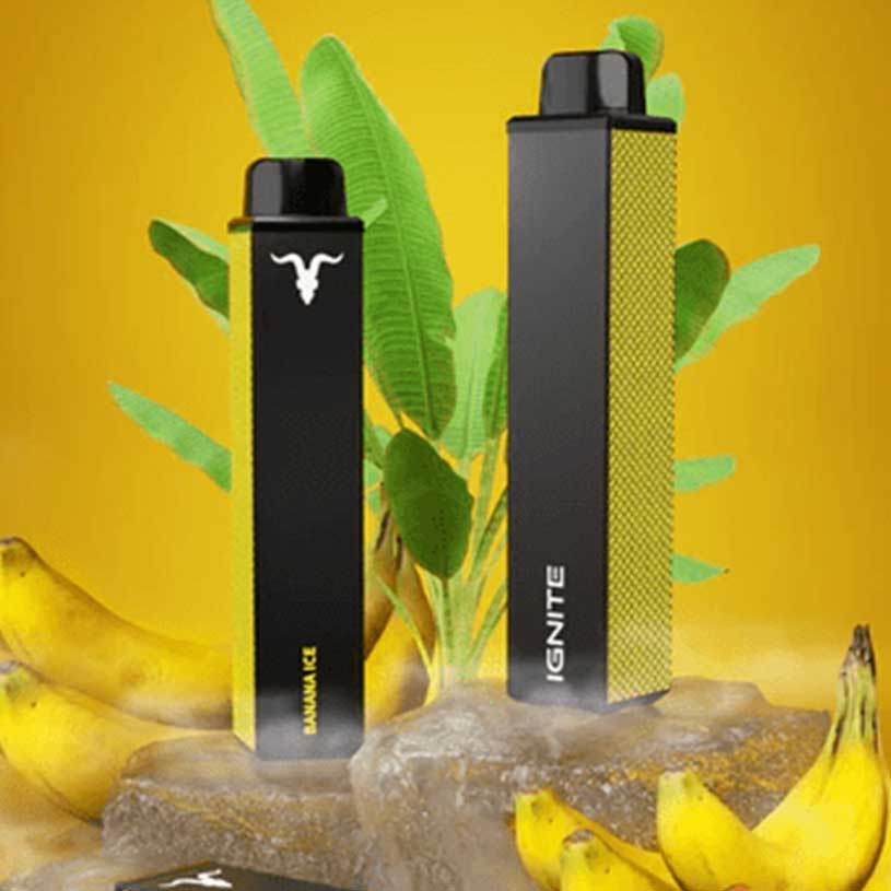 Ignite V600 - Vape Einweg E-Zigarette  - Banana Ice 2% Nikotin