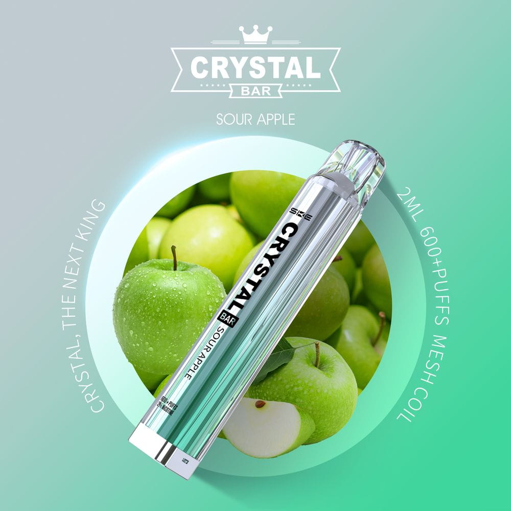 Crystal Bar - Sour Apple 2% Nikotin 600 Züge