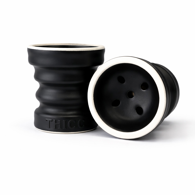 Thicc Bowl Shisha Mehrlochkopf Skala Turkish Black Matt Thicc Bowl Shisha Mehrlochkopf Skala Turkish Black Matt