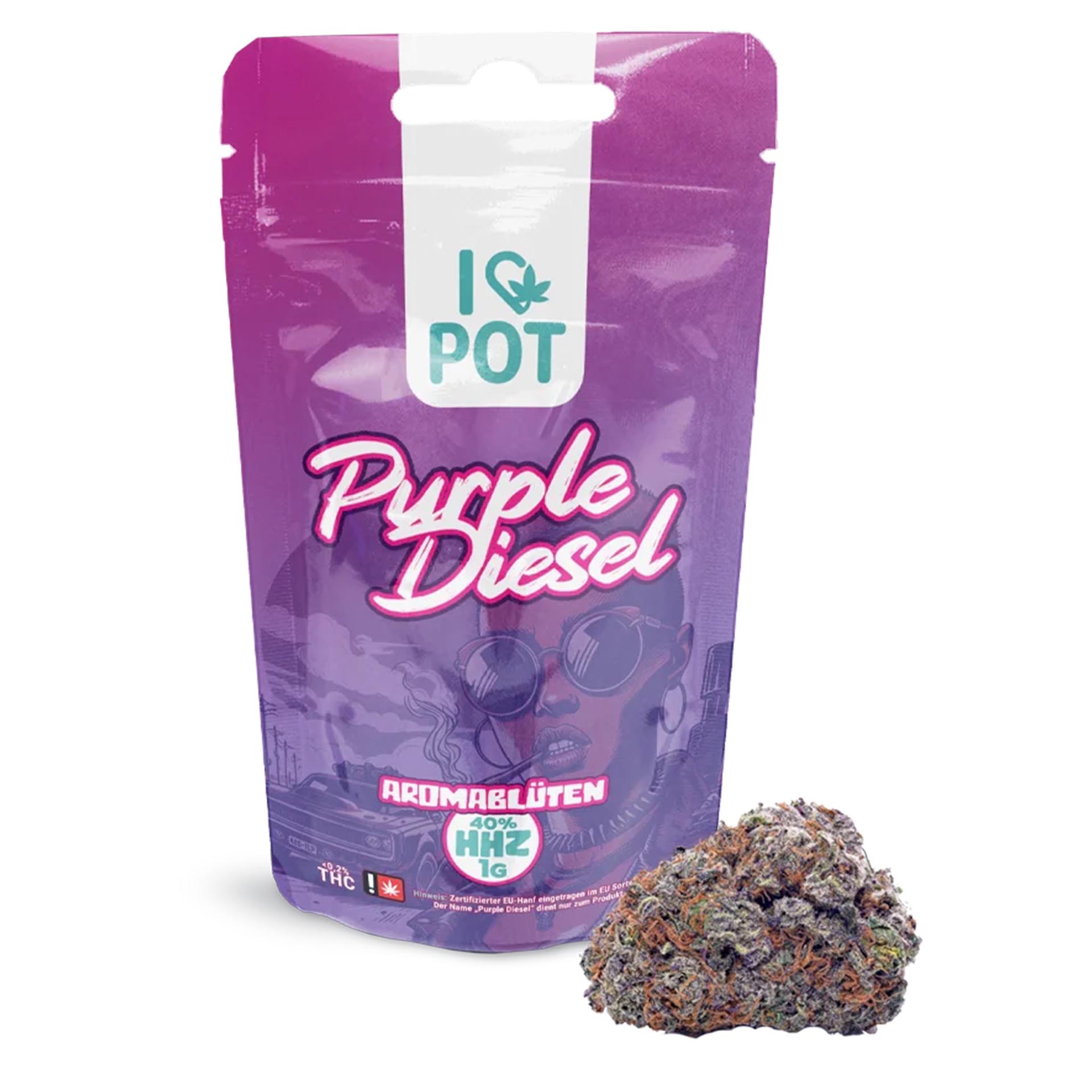 I Love Pot HHZ Blüte Purple Diesel 1g I Love Pot HHZ Blüte Purple Diesel 1g