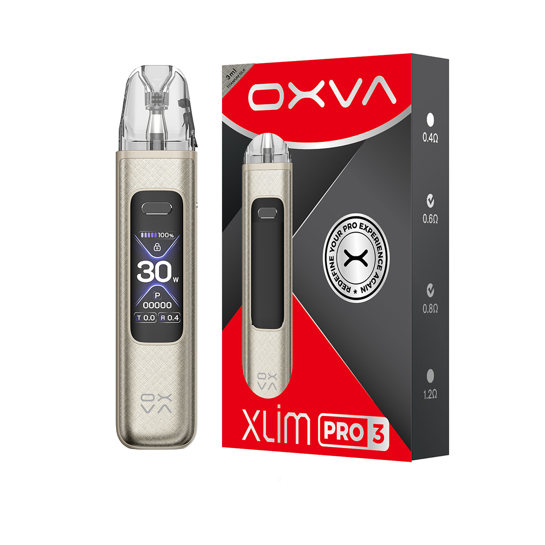 OXVA - XLIM Pro 3 Pod System Kit - Titanium Silk