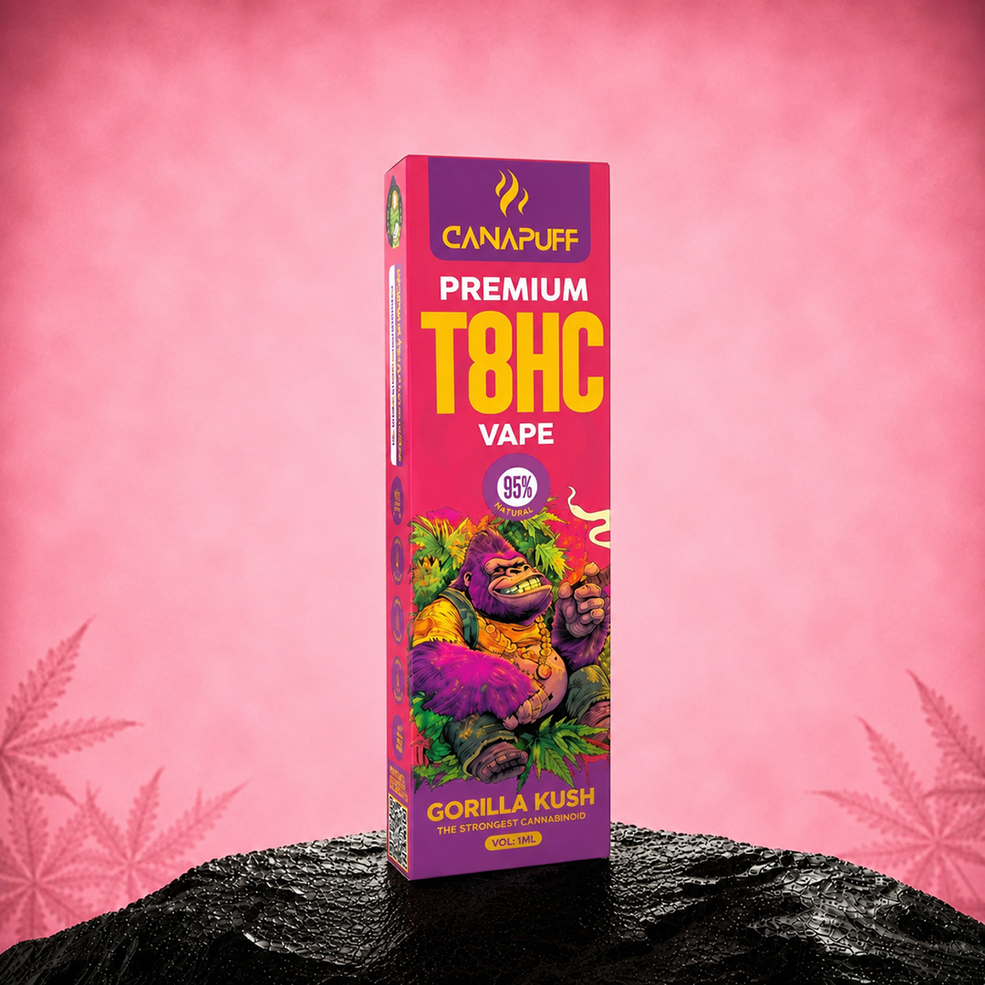 Canapuff - T8HC Vape - Gorilla Kush 1ml