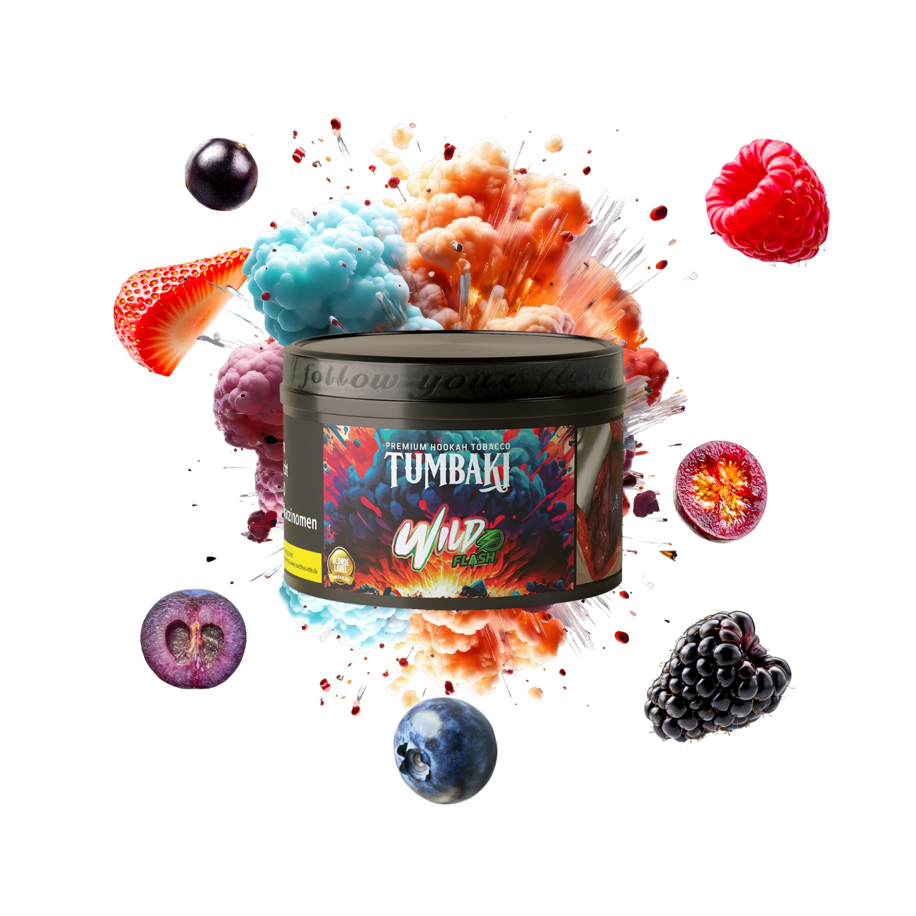 Tumbaki Shisha Tabak Wild Flash 200g