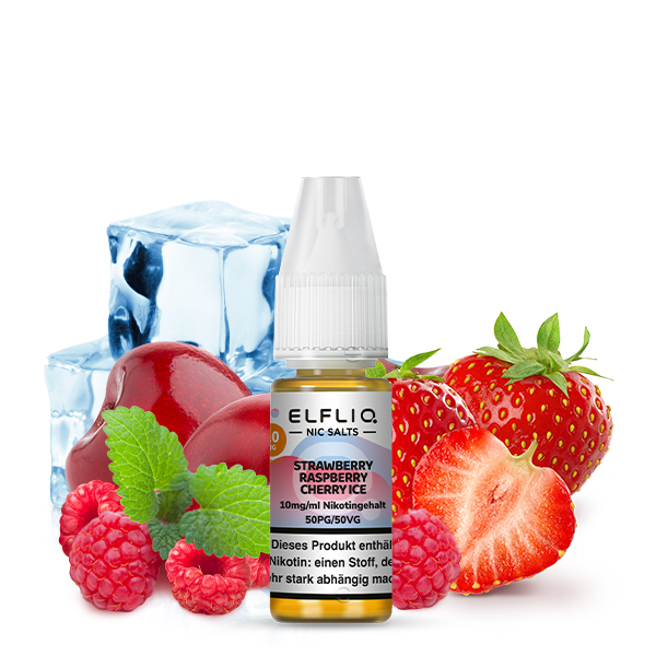Elfbar Elfliq Strawberry Raspberry Cherry Ice 10mg 10ml Elfbar Elfliq Strawberry Raspberry Cherry Ice 10mg 10ml