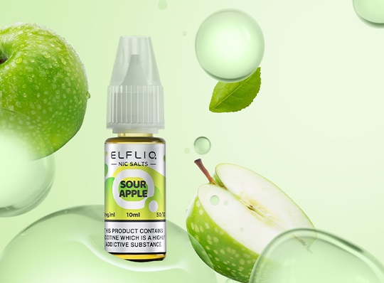 Elfliq - Sour Apple Nikotinsalz Liquid 10ml | 20mg/ml