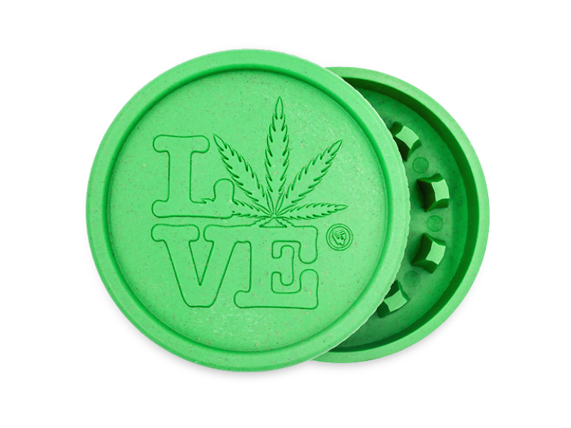 Hemp Grinder - 420 Love 2 teilig Ø 55mm verschiedene Farben