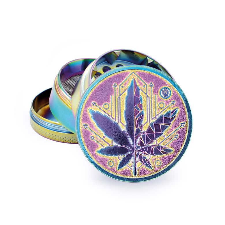 Fire Flow - Grinder Icy Geometrical Leaf 4-teilig Ø 50mm Fire Flow - Grinder Icy Geometrical Leaf 4-teilig Ø 50mm