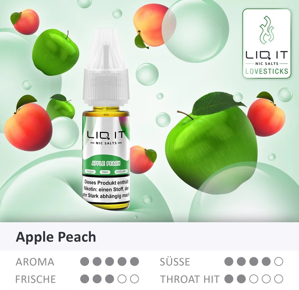 Lovesticks Liq It Liquid Apple Peach 10ml Eigenschaften Lovesticks Liq It Liquid Apple Peach 10ml Eigenschaften