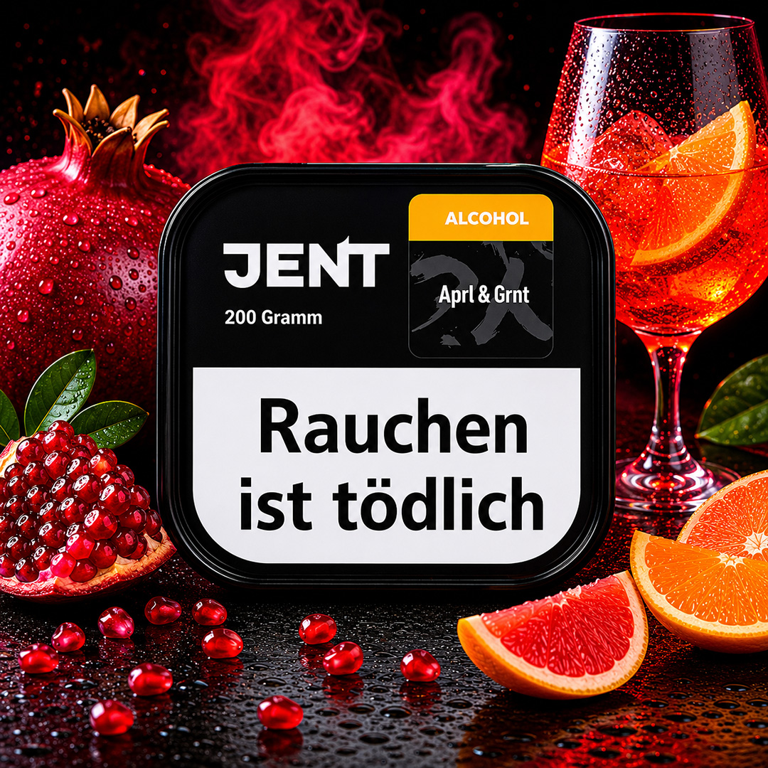 Jent Darkblend Shisha Tabak Alcohol Line Aperol & Garnet 200g