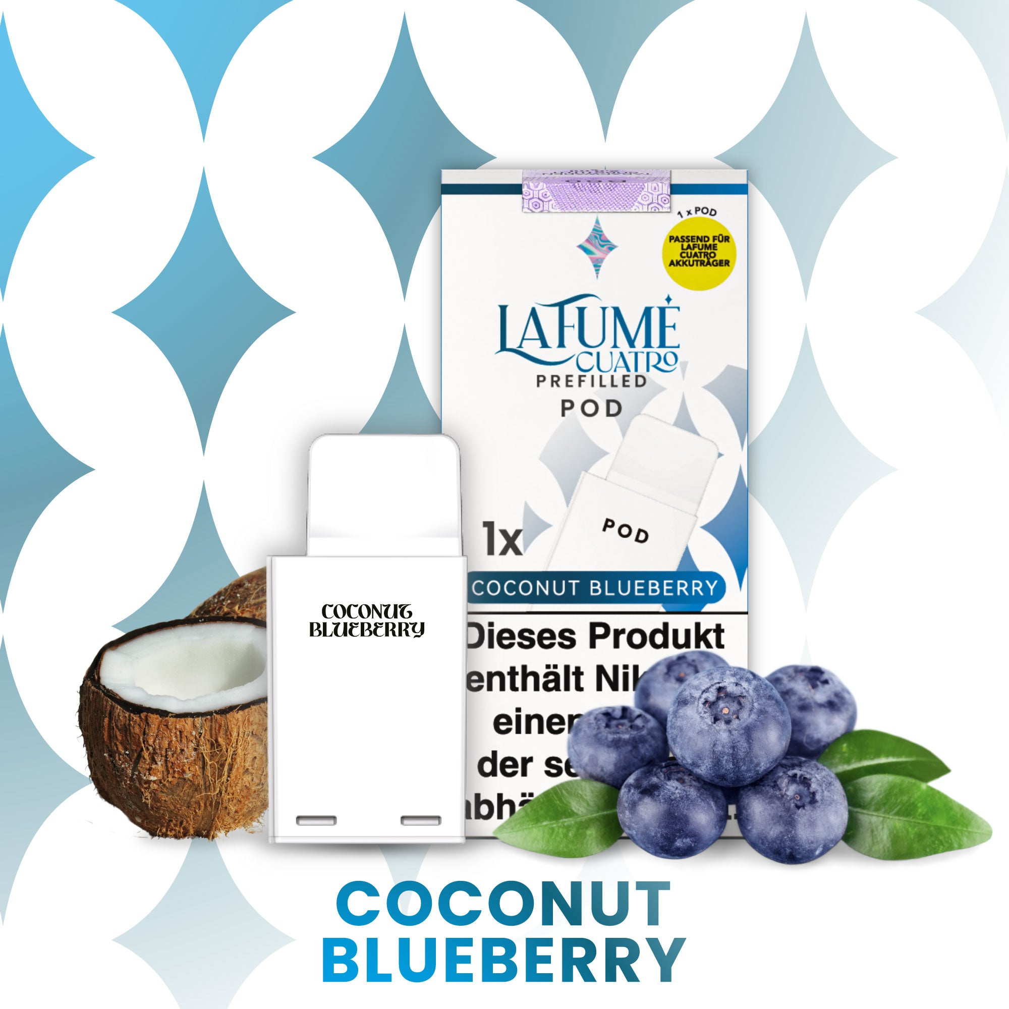 La Fume Cuatro - Pod - Coconut Blueberry 2% Nikotin