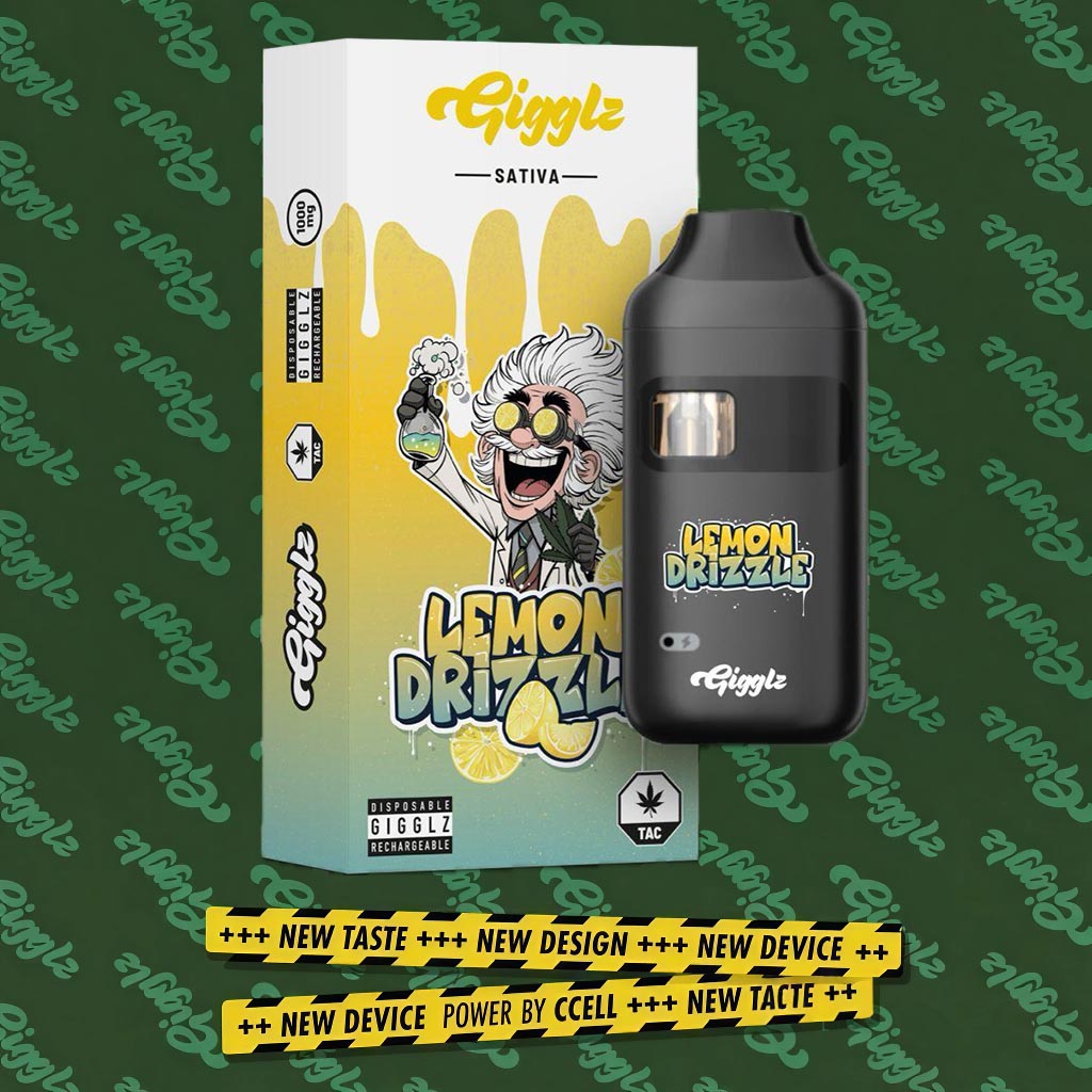 Gigglz Lemon Drizzle TAC Vape 1ml Gigglz Lemon Drizzle TAC Vape 1ml