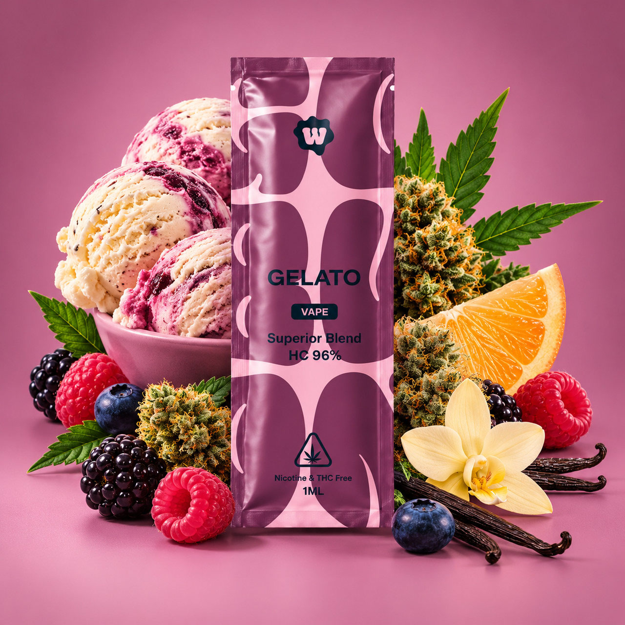 Weed For Friends HC Vape Gelato 1ml