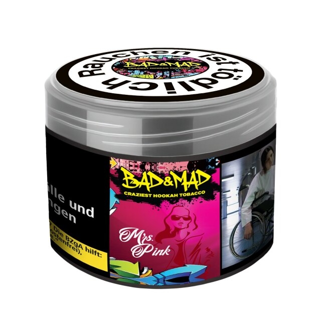 Bad & Mad Shisha Tabak Mrs. Pink 200g Bad & Mad Shisha Tabak Mrs. Pink 200g