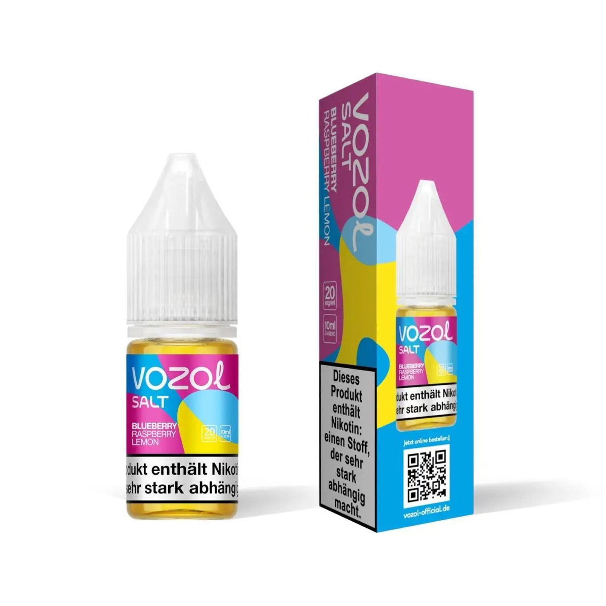 Vozol - Blueberry Raspberry Lemon Nikotinsalz Liquid 10ml | 20mg/ml