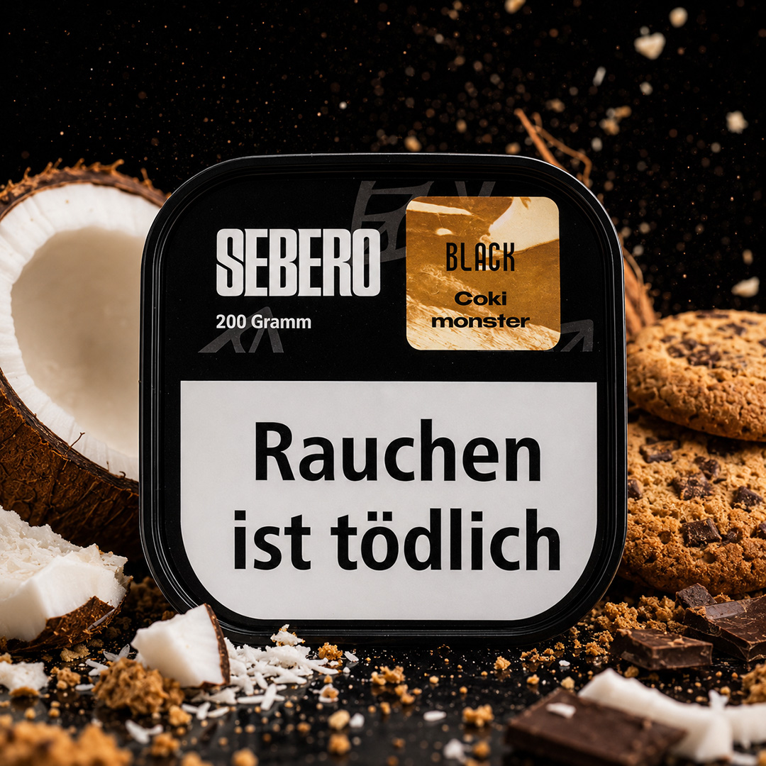 Sebero Darkblend Shisha Tabak Black Cookie Monster 200g