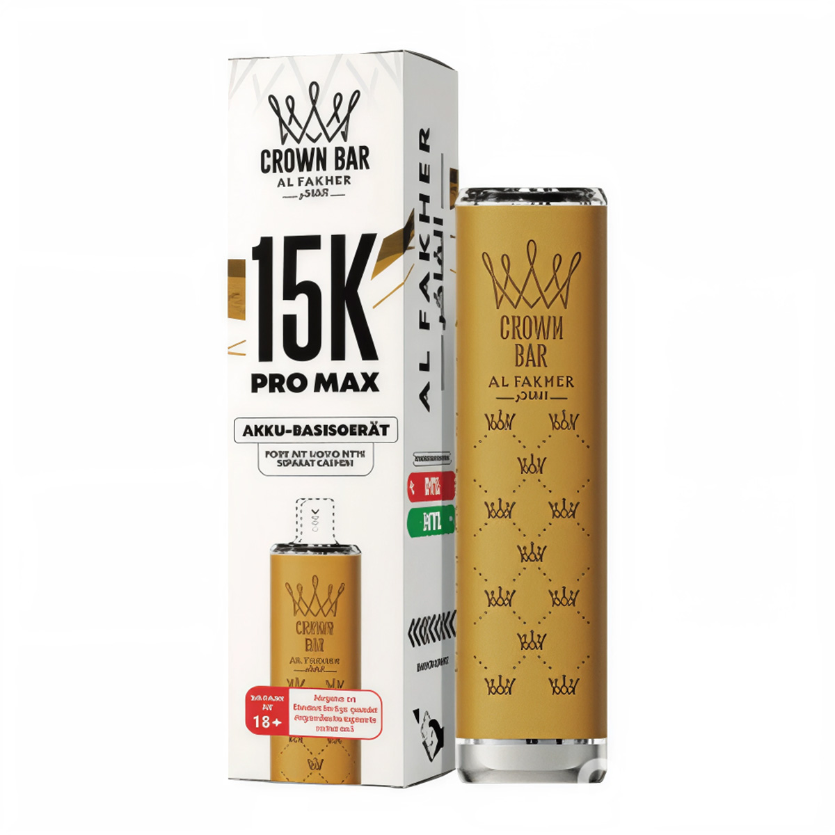 Al Fakher Crown Bar 15k Pro Max Akku-Basisgerät Teal Al Fakher Crown Bar 15k Pro Max Akku-Basisgerät Teal