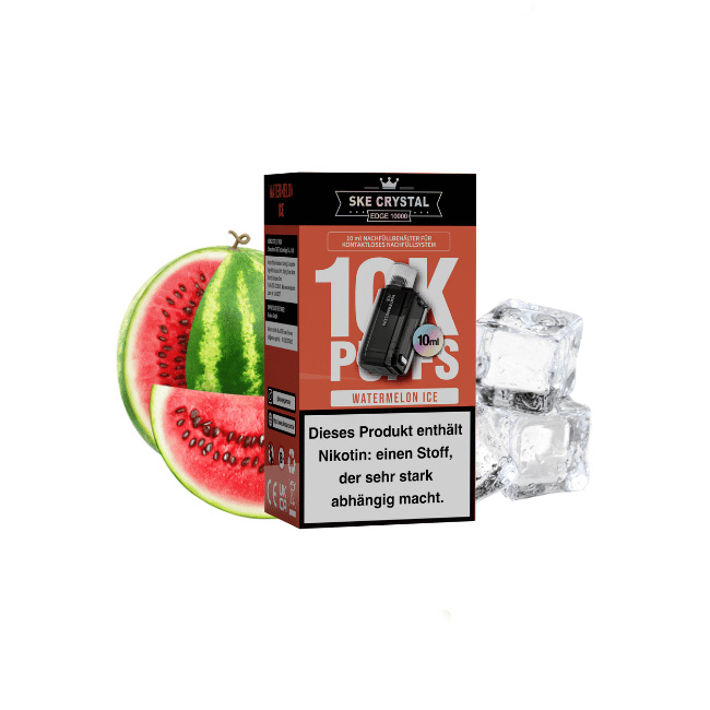 SKE Crystal Edge 10K Pod Watermelon Ice 10ml SKE Crystal Edge 10K Pod Watermelon Ice 10ml