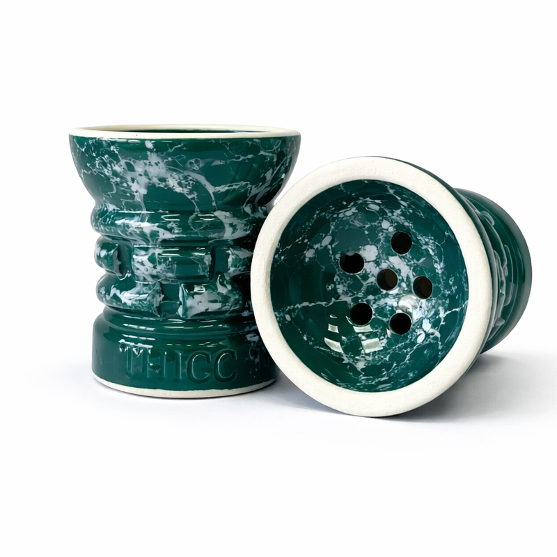 Thicc Bowl Plus Stena Turkish - Green Marble Thicc Bowl Plus Stena Turkish - Green Marble