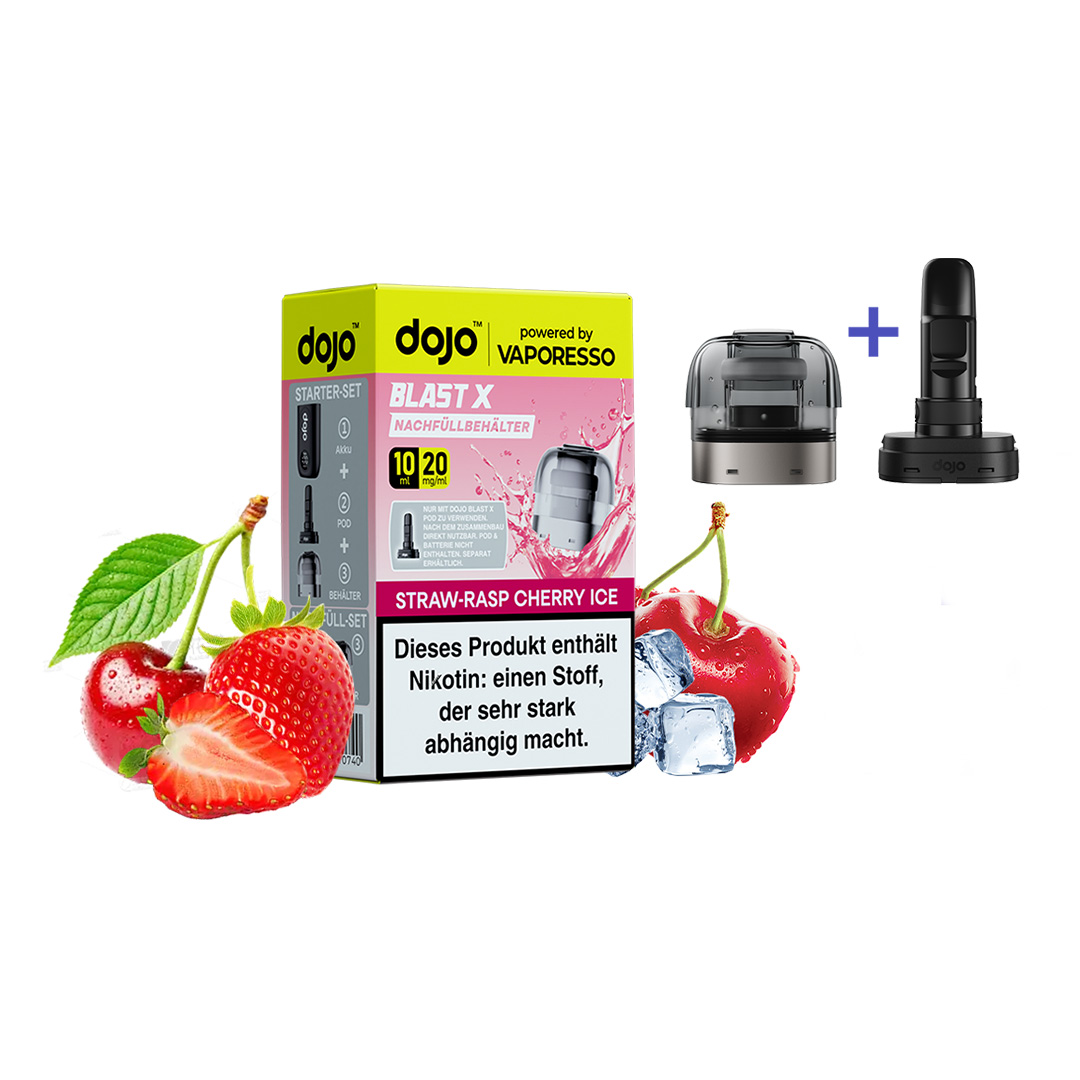 Vaporesso Dojo Blast X Pod Strawberry Raspberry Cherry Ice 10ml
