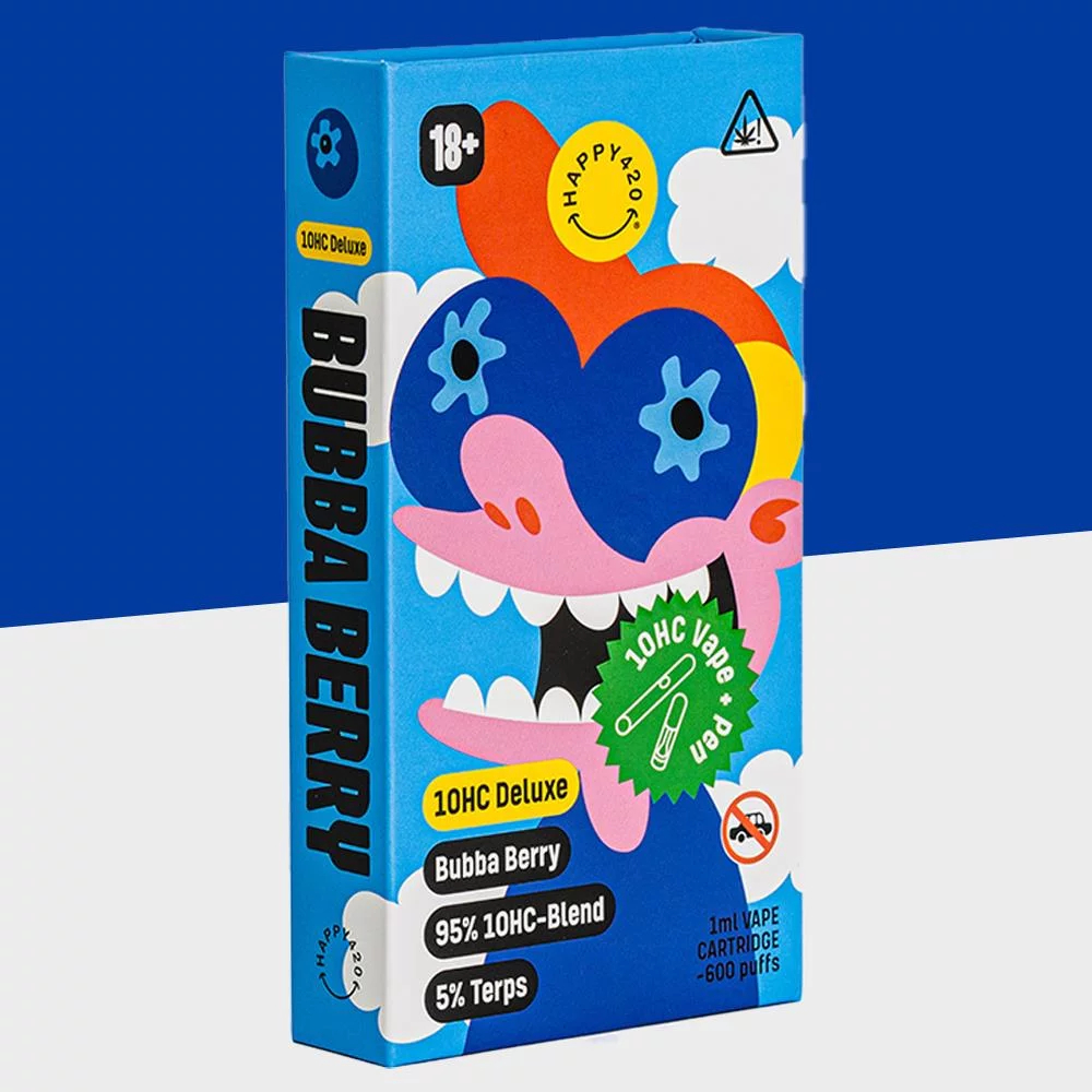 Happy 420 10-HC Deluxe Vape Bubba Berry Happy 420 10-HC Deluxe Vape Bubba Berry