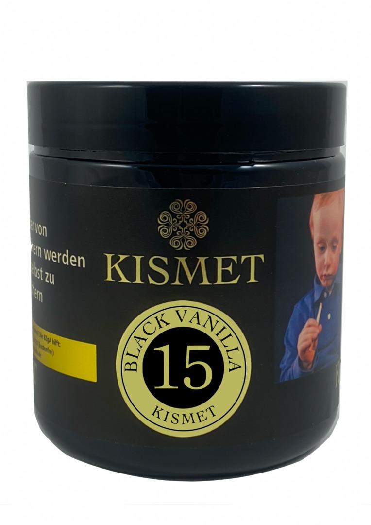Kismet Shisha Tabak Black Vanilla 200g Dose Kismet Shisha Tabak Black Vanilla 200g Dose