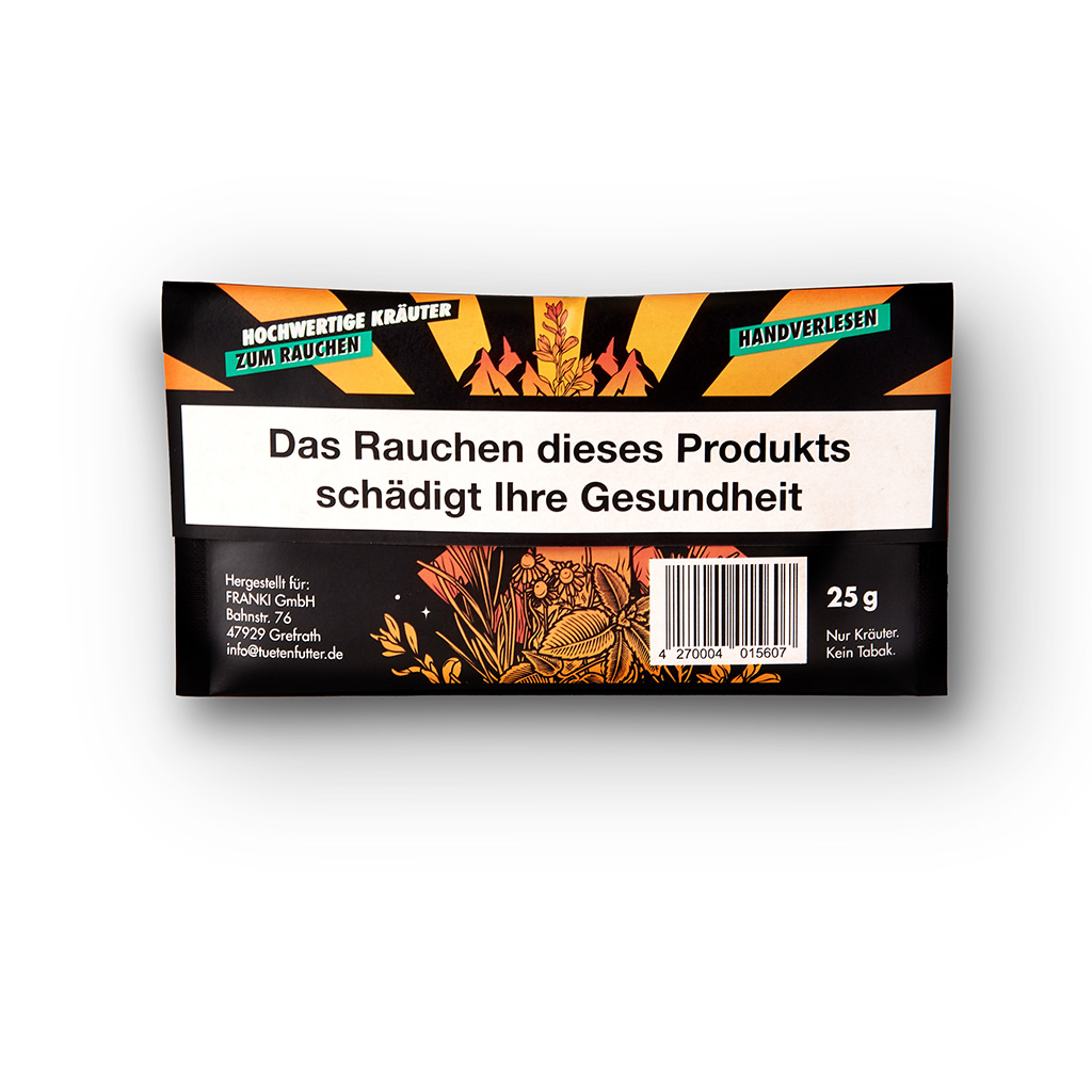 Tütenfutter Kräuetermischung Tabakersatz 25g Back Tütenfutter Kräuetermischung Tabakersatz 25g Back