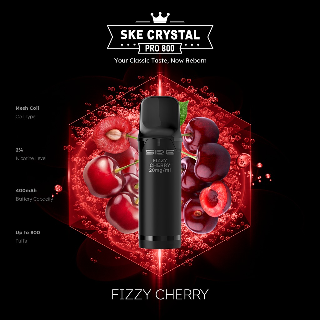 SKE Crystal Pro Pod Fizzy Cherry SKE Crystal Pro Pod Fizzy Cherry
