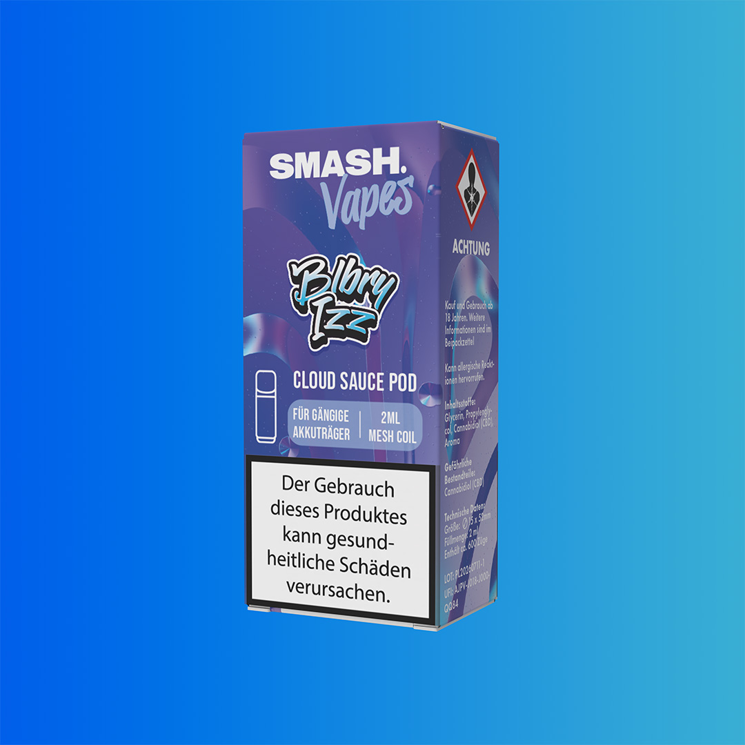 Smash Super Sauce Pod Blueberry Ice 2ml Smash Super Sauce Pod Blueberry Ice 2ml