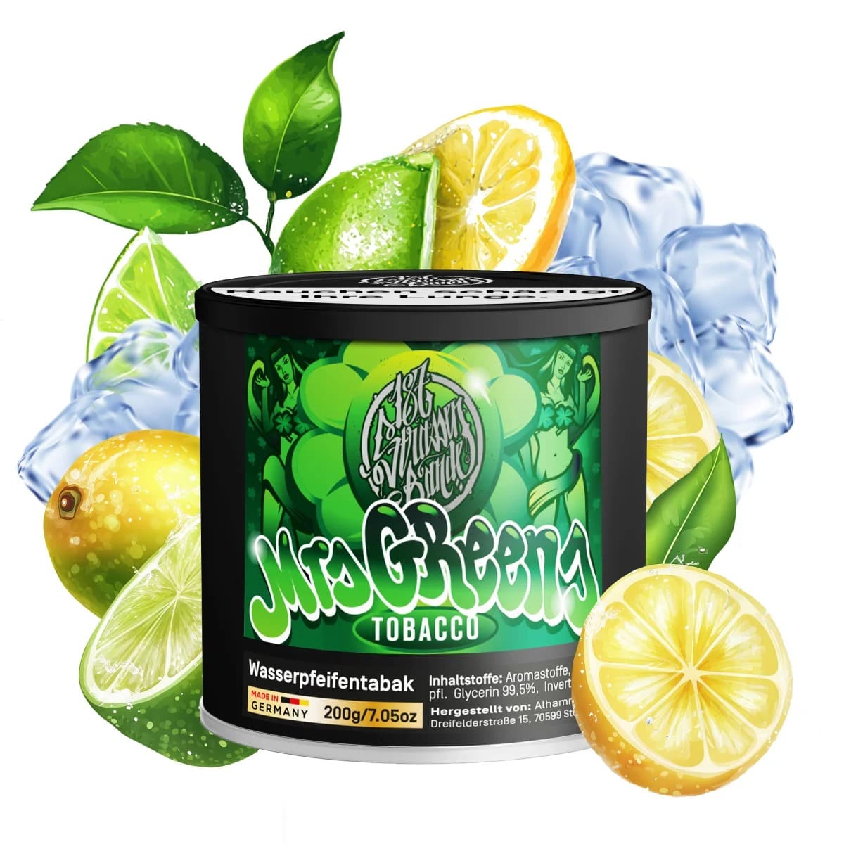187 Shisha Tabak Mrs. Greens 200g 187 Shisha Tabak Mrs. Greens 200g