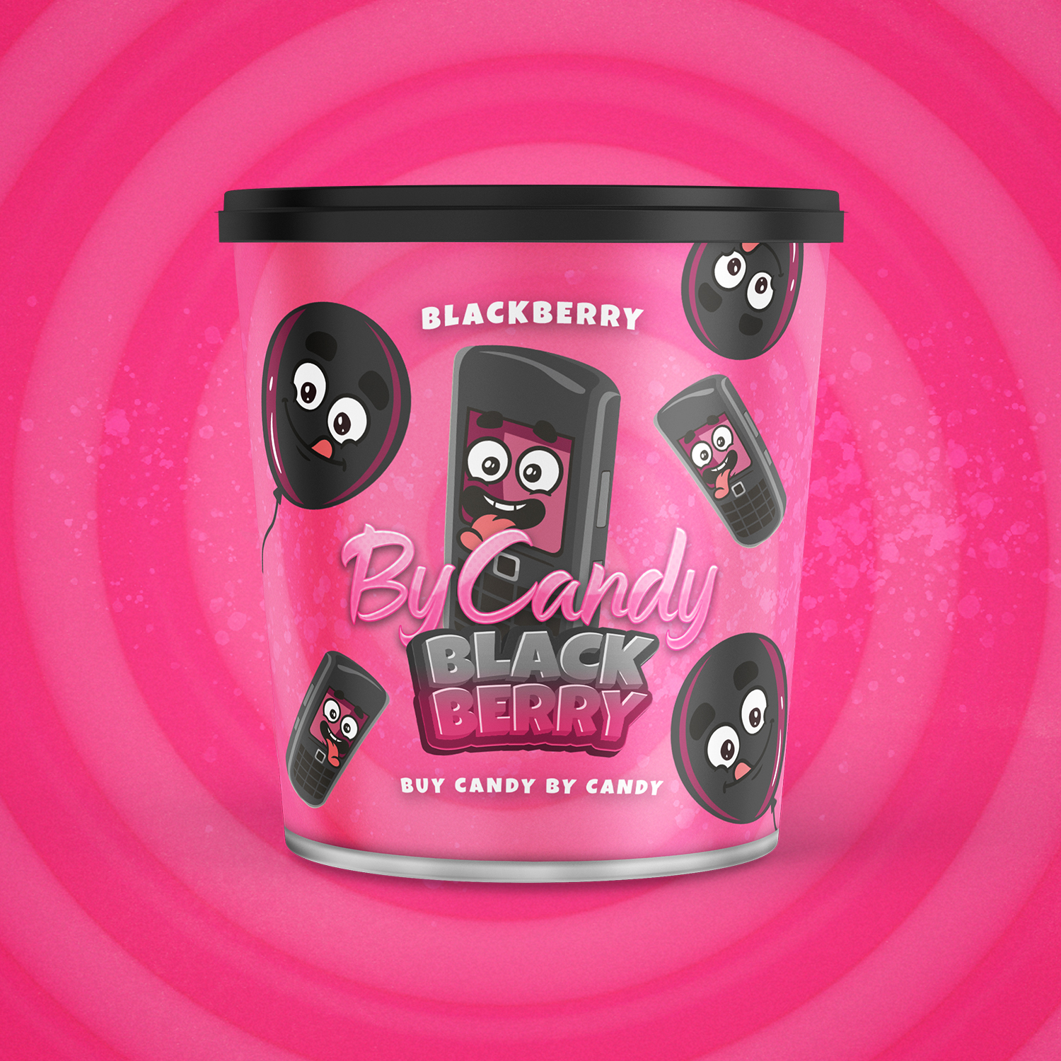 By Candy Shisha Tabak Black Berry 200g