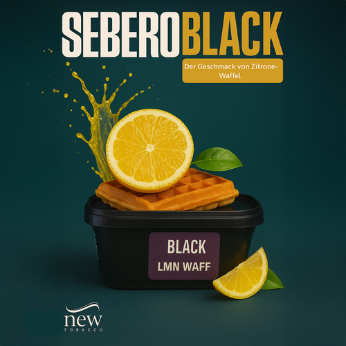 Sebero Black Shisha Tabak Lmn Waff 200g
