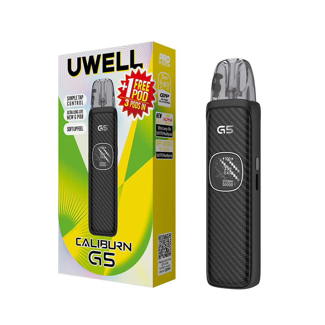 Uwell - Caliburn G5 Pod Kit - Black Carbon