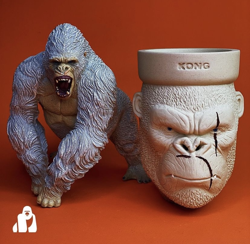 Kong Bowl - King Kong Blow-Off Bowl White