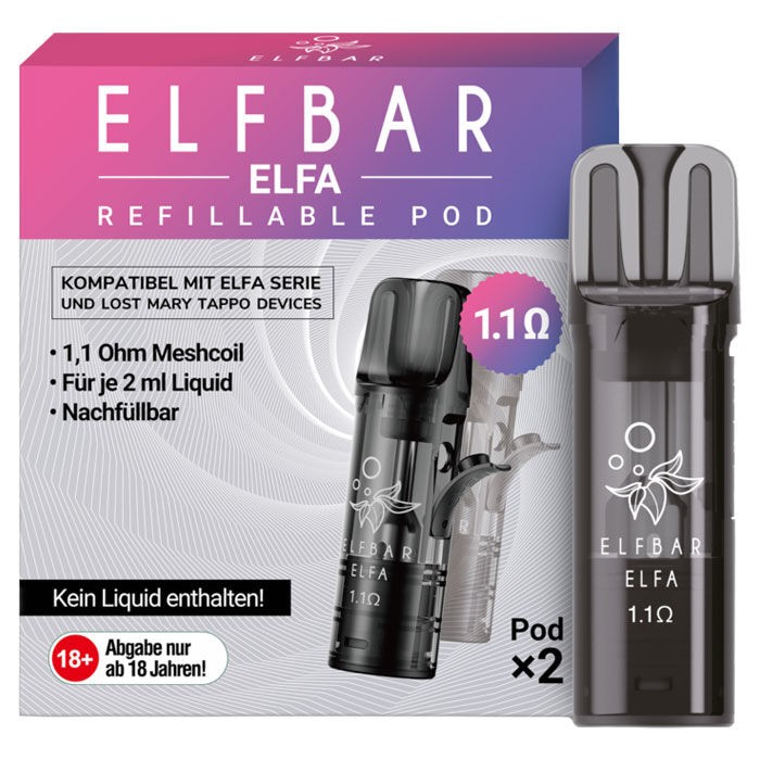 Elfbar Elfa Leerpod 1,1 Ohm 2ml Elfbar Elfa Leerpod 1,1 Ohm 2ml