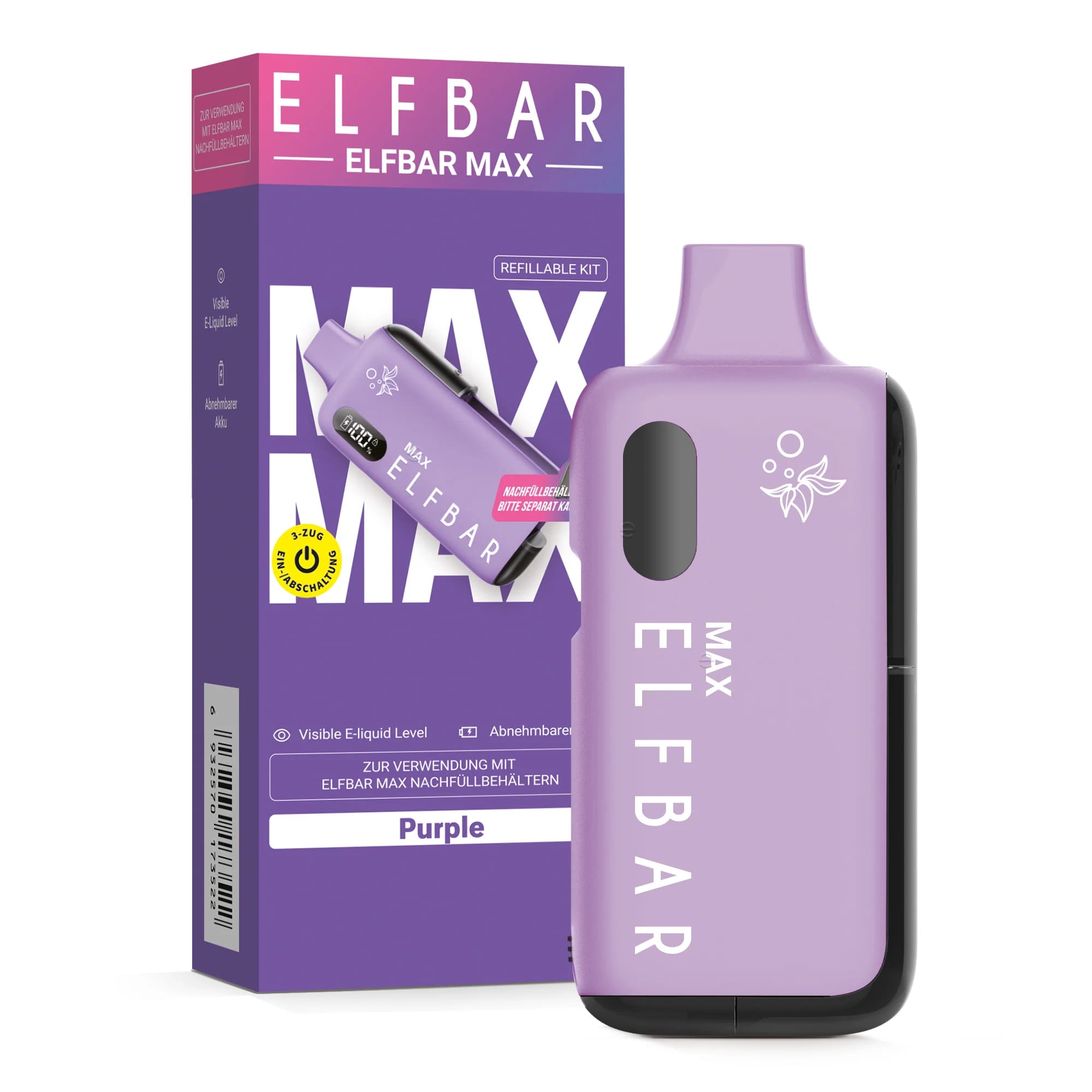 Elfbar MAX Basisgerät Purple Elfbar MAX Basisgerät Purple