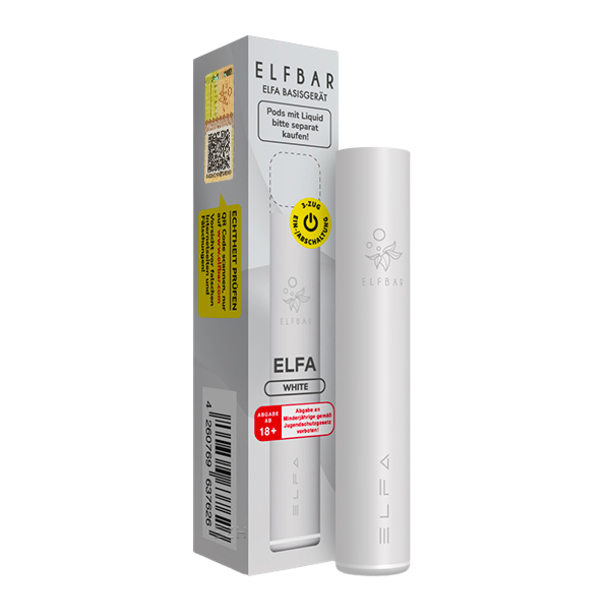 Elfbar Elfa - Basisgerät White Elfbar Elfa - Basisgerät White