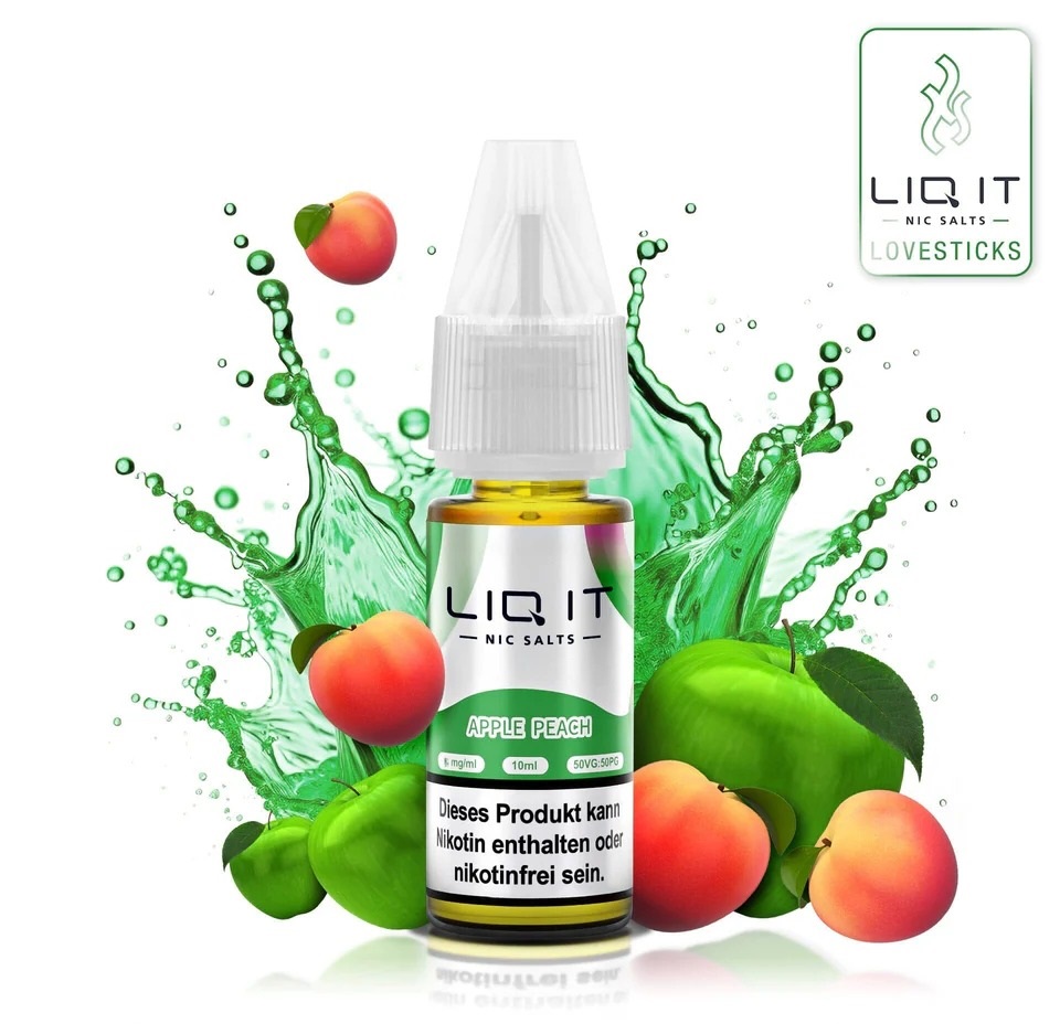 Lovesticks Liq It Liquid Apple Peach 10ml Lovesticks Liq It Liquid Apple Peach 10ml