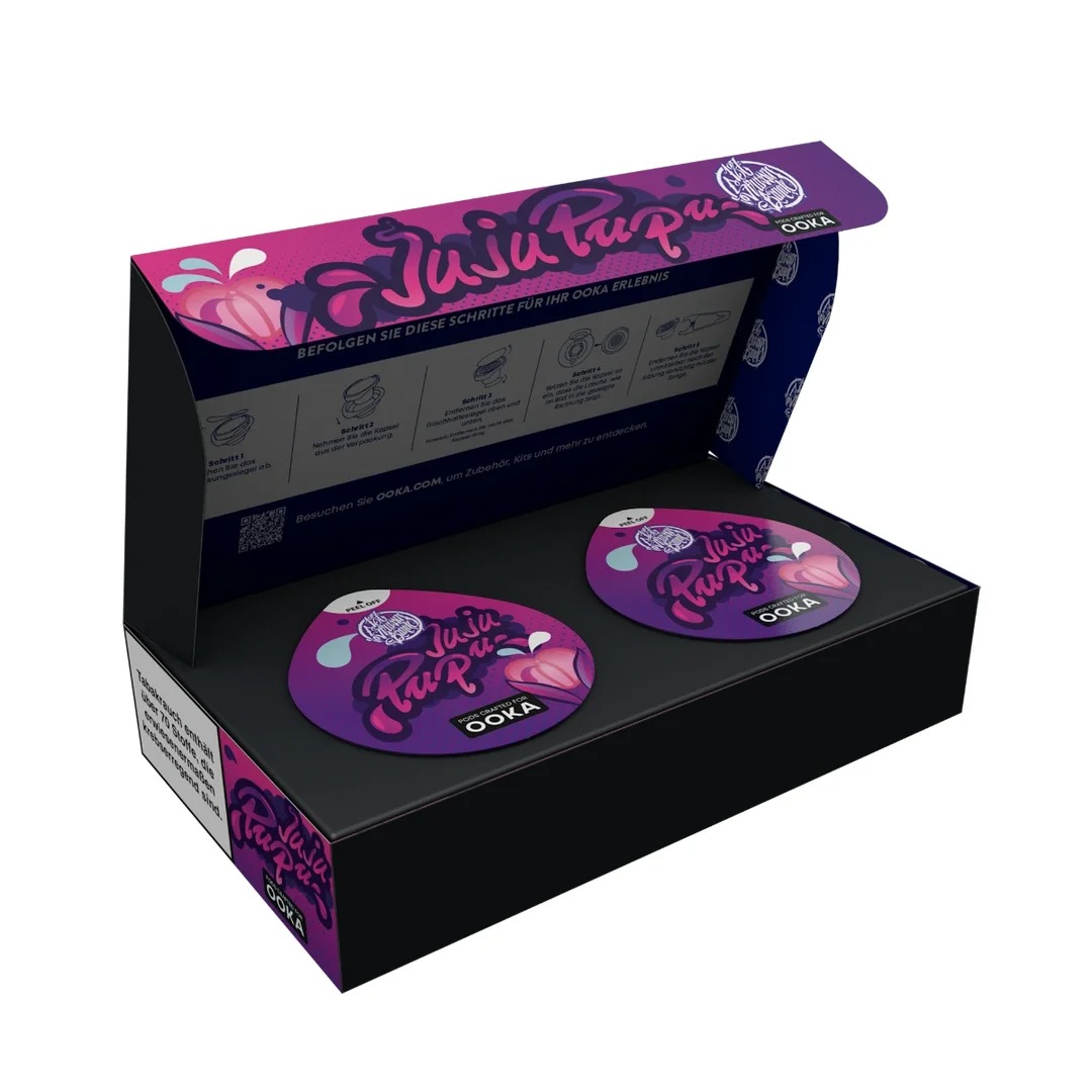 OOKA Pod 187 Shisha Tabak Juju Pupu 2er Pack Box OOKA Pod 187 Shisha Tabak Juju Pupu 2er Pack Box